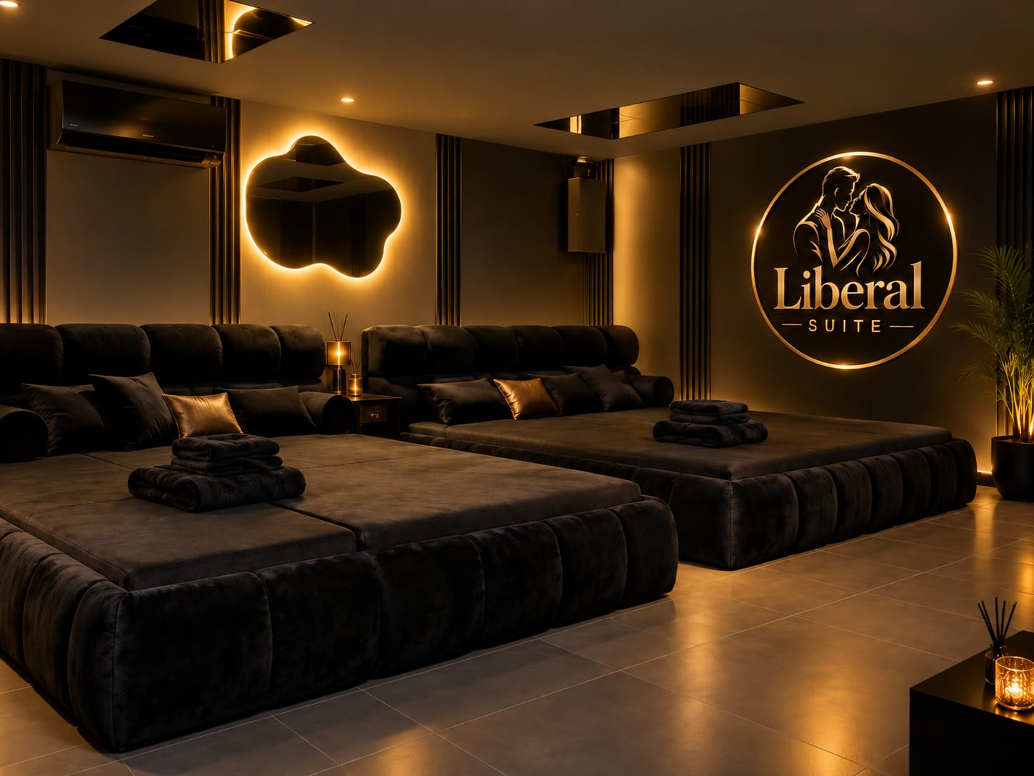 מתחם המיטות של Liberal Suite